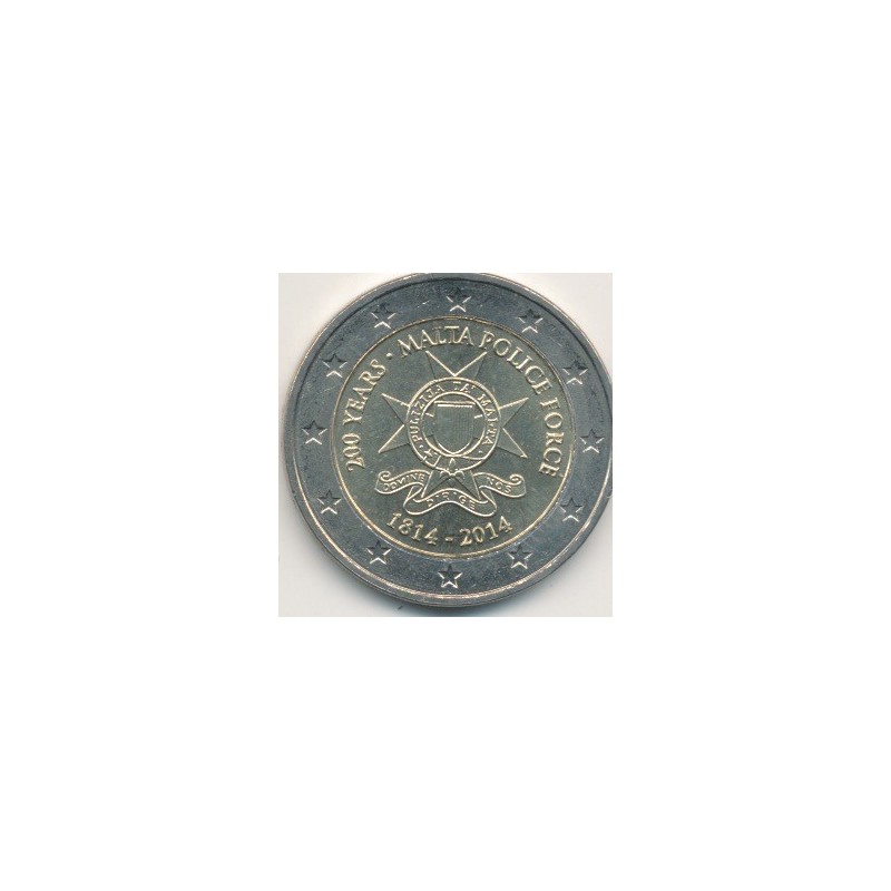 2€ Malte 2014 - 200 ans Police Malte