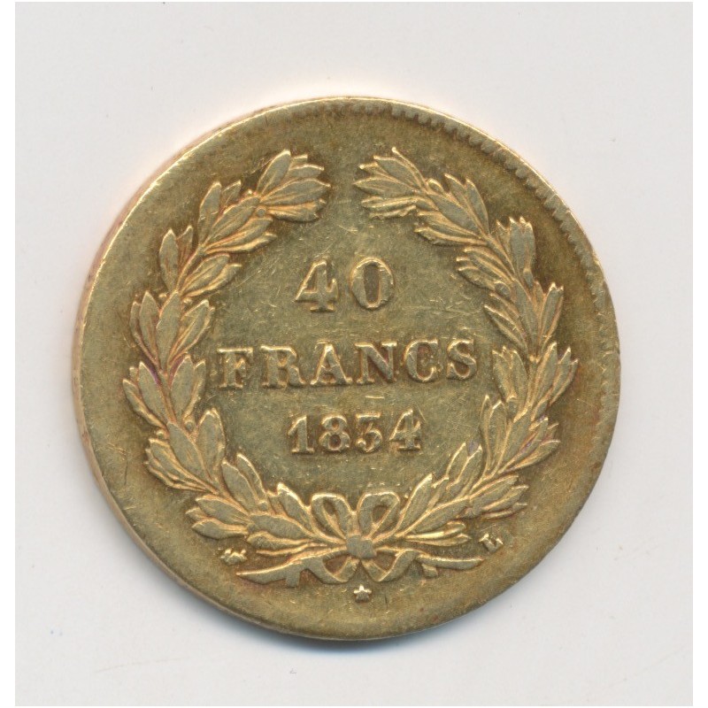 Louis Philippe I - 40 Francs Or - 1834 L Bayonne 