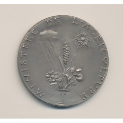 Médaille - Minisitère agriculture - mutualité coopération crédit - argent - 51mm - TTB+