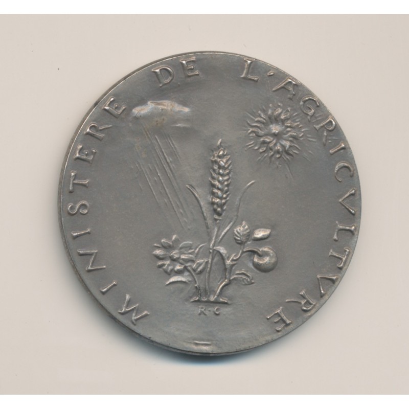 Médaille - Minisitère agriculture - mutualité coopération crédit - argent - 51mm - TTB+