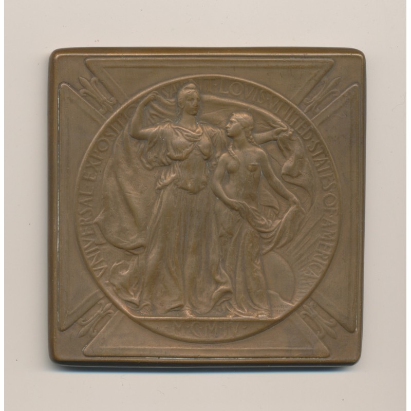 Médaille - Exposition Universelle Saint Louis - 1904 - silver medal - Bronze - TTB