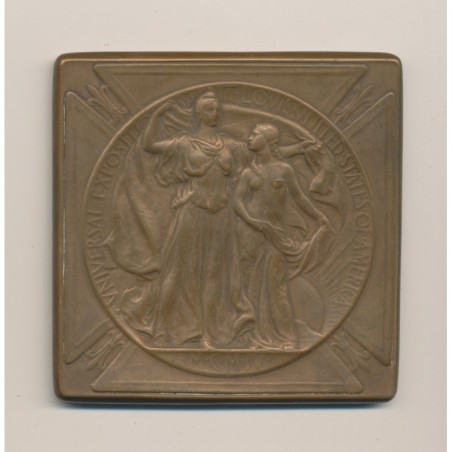 Médaille - Exposition Universelle Saint Louis - 1904 - silver medal - Bronze - TTB