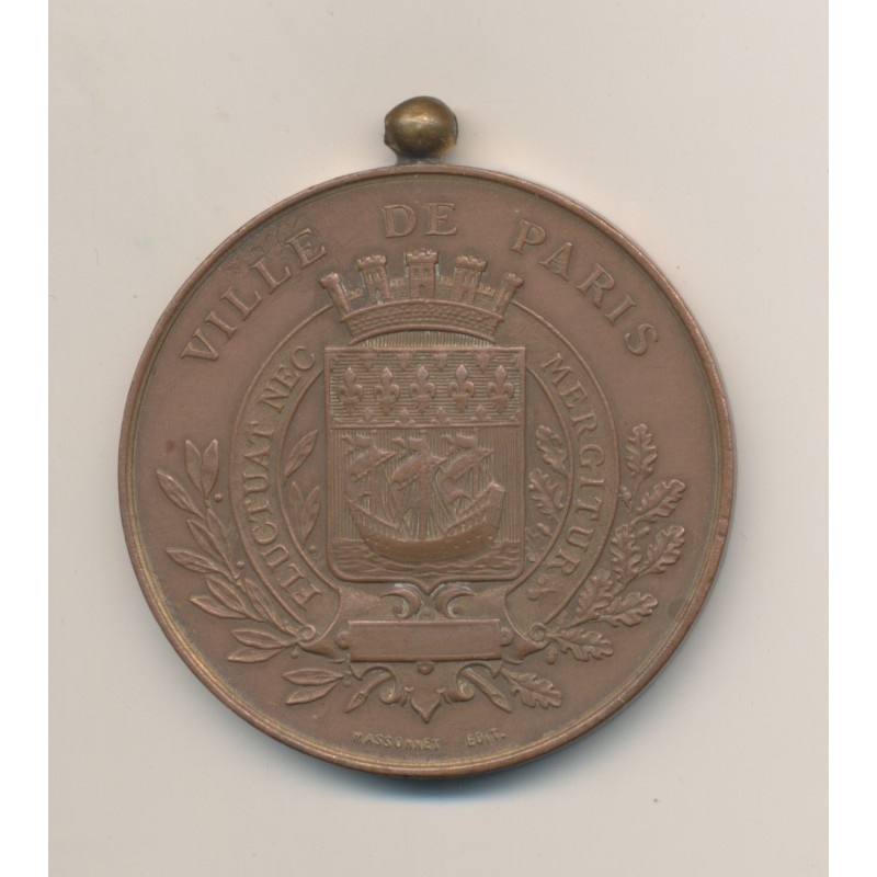 Médaille - Exposition vinicole de Paris - 1887 - bronze - 52mm