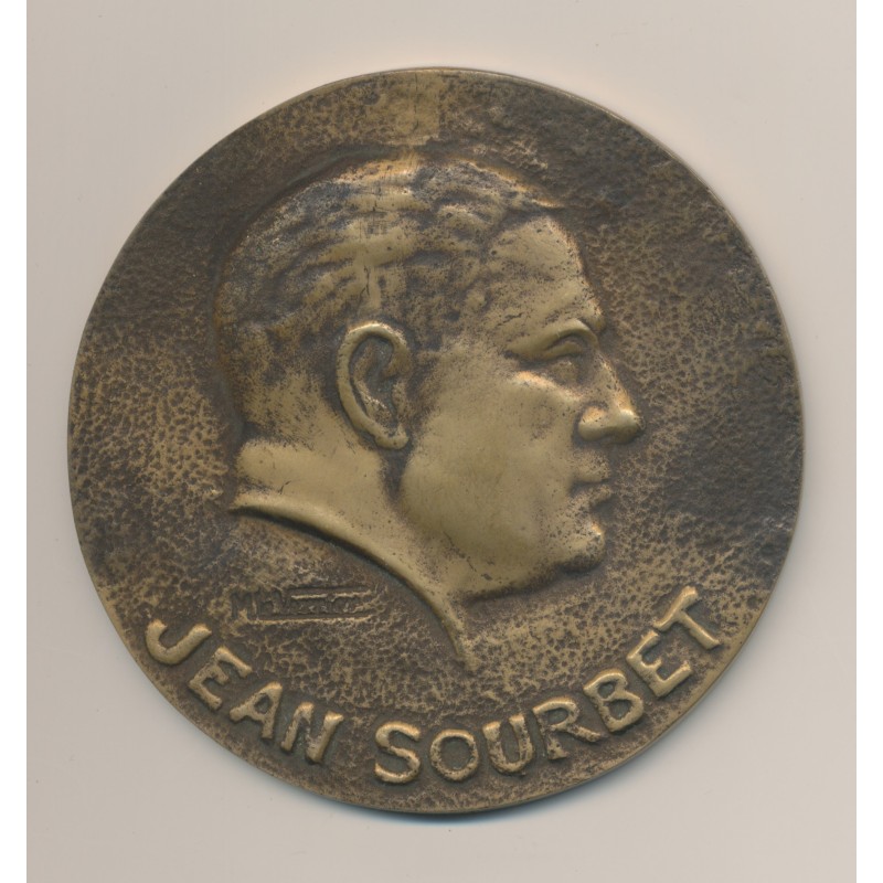 Médaille - Jean Sourbet - Union coopérative des coopératives agricoles de céréales - Paris - 91mm - bronze