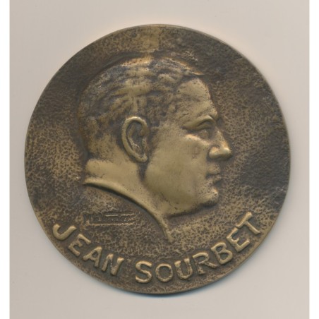 Médaille - Jean Sourbet - Union coopérative des coopératives agricoles de céréales - Paris - 91mm - bronze
