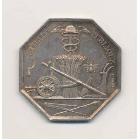 Jeton - Société agriculture commerce sciences et arts - Marne - argent