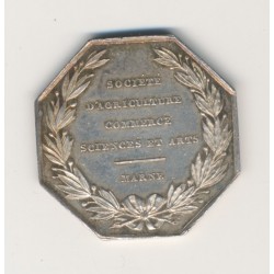 Jeton - Société agriculture commerce sciences et arts - Marne - argent 2