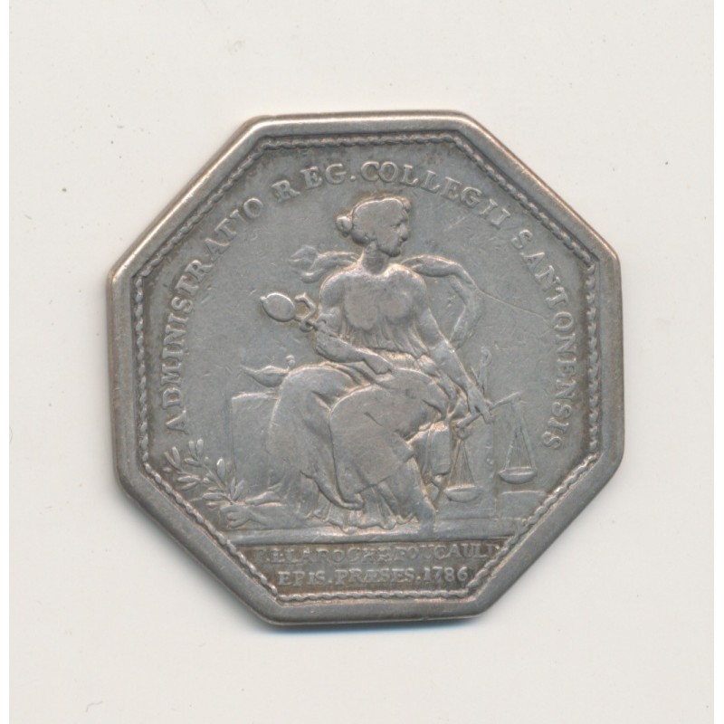 Jeton - Louis XVI - Collège de Saintes - 1789 - argent
