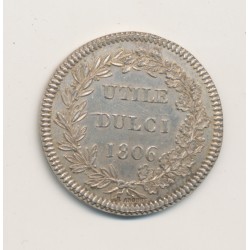 Jeton - Société agriculture horticulture pêche et chasse - Tours 1806 - argent - SUP 2