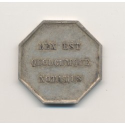 Jeton - Notaires de Lesparre - Gironde - argent - TTB+ 2