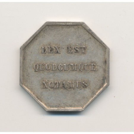 Jeton - Notaires de Lesparre - Gironde - argent - TTB+