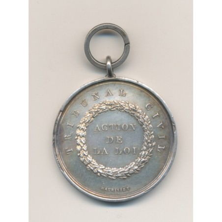 Médaille - Tribunal Civil - 1830 - argent - SUP