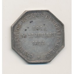 Jeton - Commissaires experts du gouvernement - 1831 - argent - TB 2