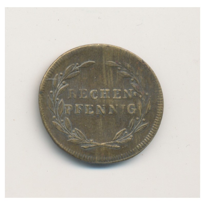 Jeton - Rechen pfennig - Victoria - laiton - TTB