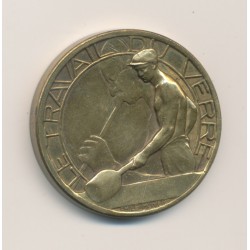 Médaille - Exposition Internationale Paris 1937 - Arts et techniques - Travail du verre - 