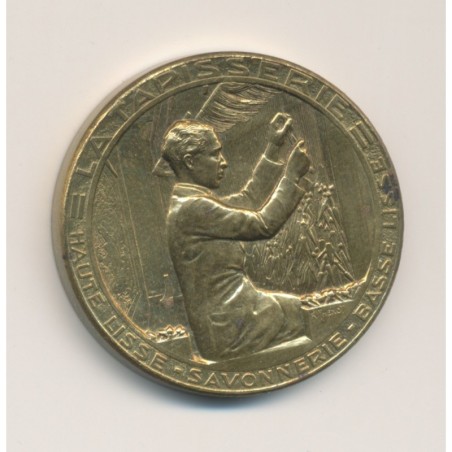 Médaille - Exposition Internationale Paris 1937 - Arts et techniques - La tapisserie - laiton - 32mm