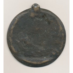 Médaille repoussée - Siège de la Bastille - uniface - 74mm  2
