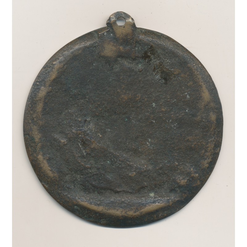 Médaille repoussée - Siège de la Bastille - uniface - 74mm 