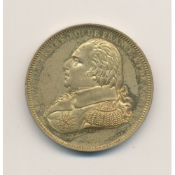 Médaille - Louis XVIII - Série métallique des Rois de France - cuivre - 31mm