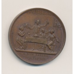 Médaille - Comte de Chambord - il nous rendra la poule au pot - duchesse de Berry - bronze - 37mm 2