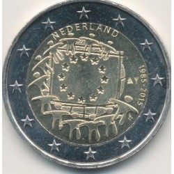 2€ Pays-Bas 2015 - 30 ans drapeau européen