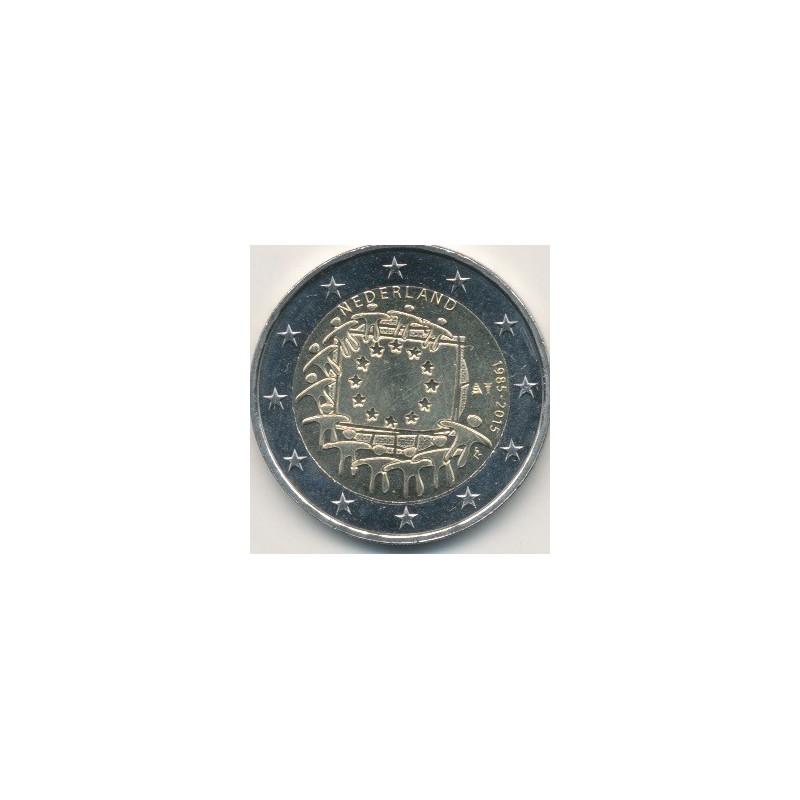 2€ Pays-Bas 2015 - 30 ans drapeau européen