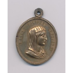 Médaillon - Jésus Christ - Mater Divinae - laiton - SUP 2