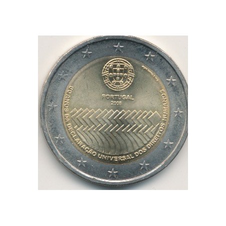 2€ Portugal 2008 - 60 ans déclaration universelle droits de l'homme