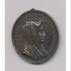 Médaillon - Jésus Christ - Mater Divinae - laiton - TTB 2