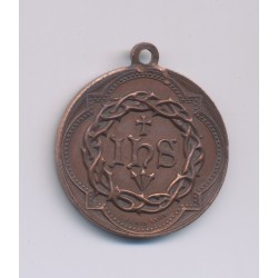 Médaillon - Jésus Christ - INS - bronze - 25mm - TTB+ 2