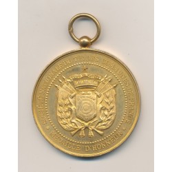 Médaille - Société Nationale du tir des communes de France - médaille d'honneur - bronze doré - 51mm - SUP+ 2