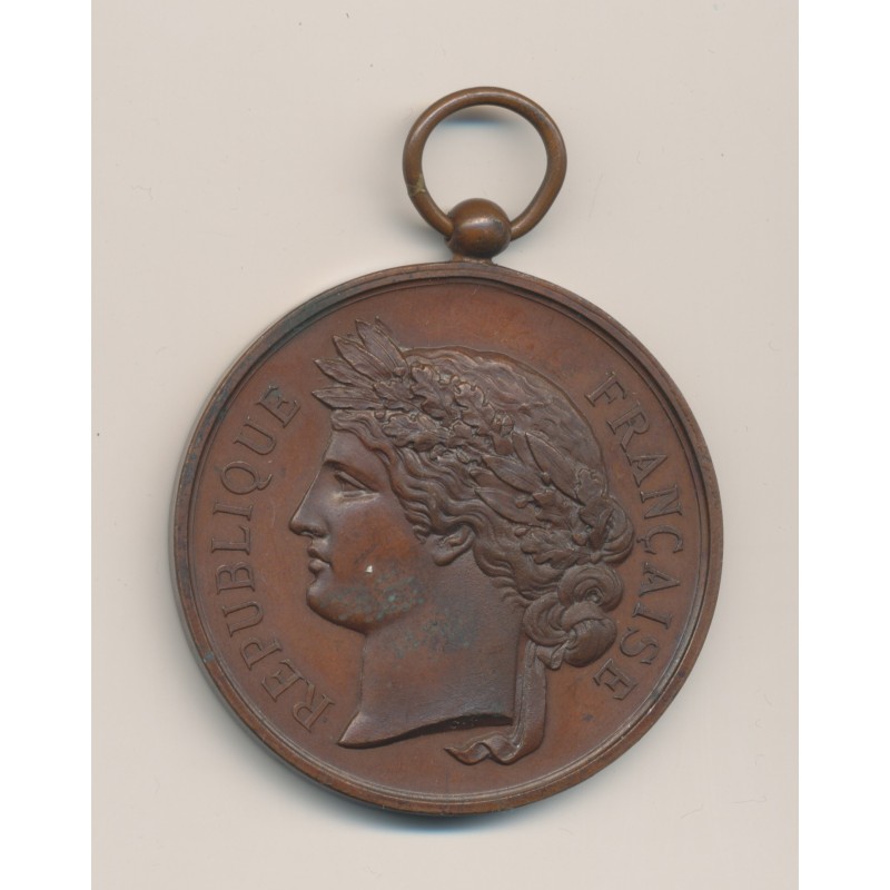 Médaille - Société Nationale du tir des communes de France - médaille d'honneur - bronze - 51mm - TTB+