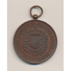 Médaille - Société Nationale du tir des communes de France - médaille d'honneur - bronze - 51mm - TTB+ 2