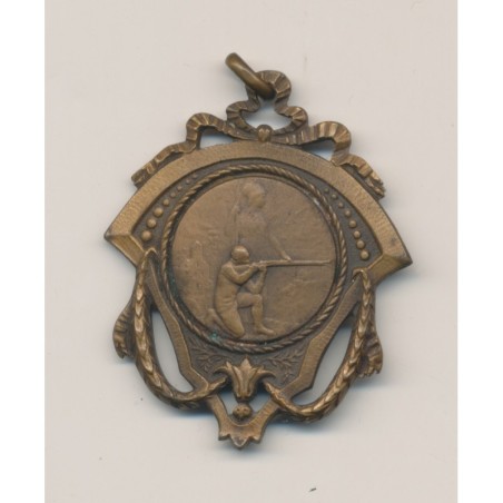Médaillette - Thème sur le Tir - bronze - TTB