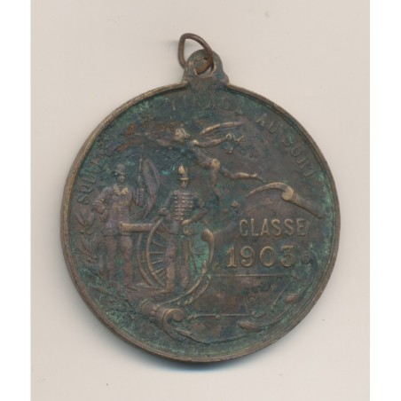 Médaille - Tirage au sort - Classe 1903 - 46mm - TB