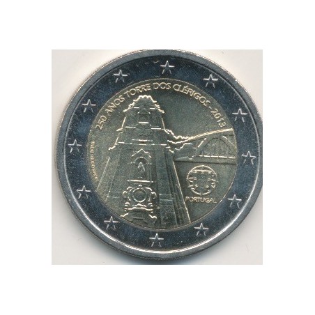 2€ Portugal 2013 - 250e anniversaire Tour des clercs