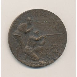 Médaille - 13e concours de Tir - Nancy 1906 - par Marey - bronze - 36mm - TTB
