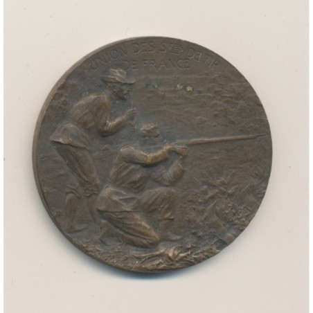 Médaille - 13e concours de Tir - Nancy 1906 - par Marey - bronze - 36mm - TTB