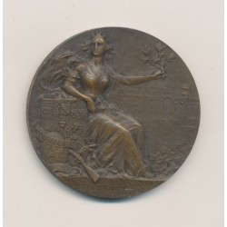 Médaille - 13e concours de Tir - Nancy 1906 - par Marey - bronze - 36mm - TTB 2