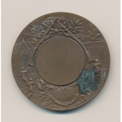 Médaille - Thème sur le Tir - bronze - 50mm - par Rivet - TTB+ 2