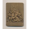 Plaquette - 16e Concours National et International de Tir - Le Mans 1909 - bronze - TTB+