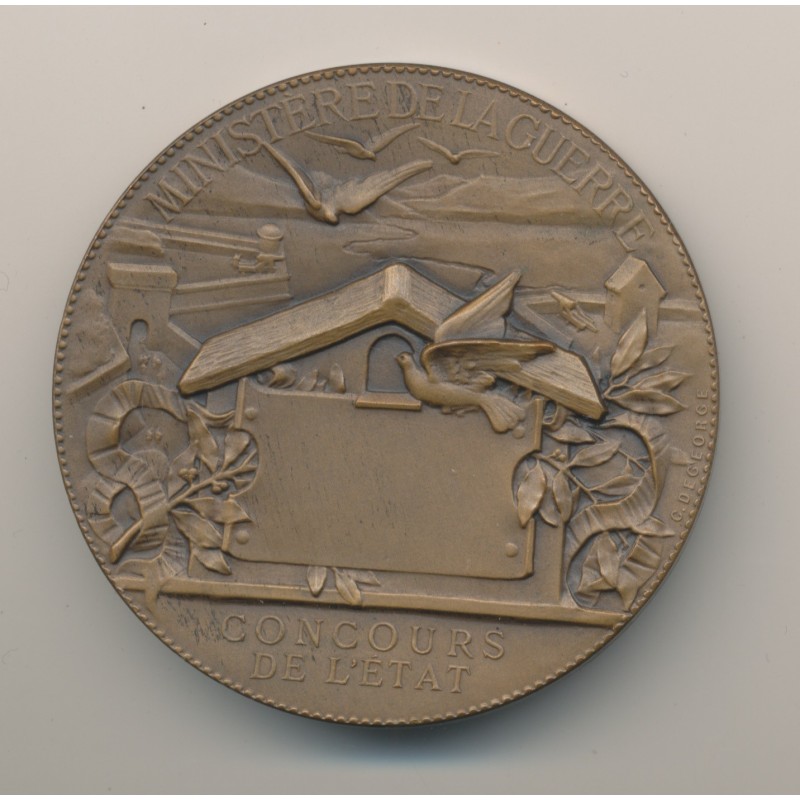 Médaille - Paris 1870-71 - Concours de l'état - bronze - 51mm - C.Degeorge - TTB+