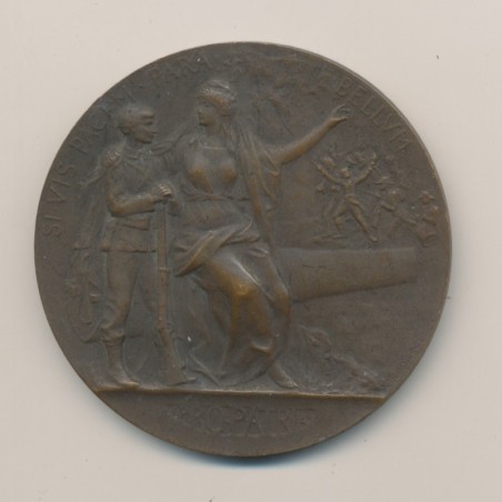 Médaille - Entrainement physique - Préparation militaire - bronze - 50mm - TTB
