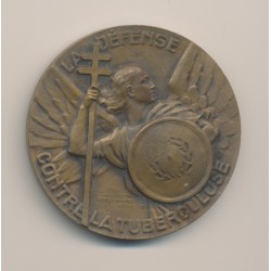 Médaille - Défense contre la tuberculose - bronze - 50mm - TTB