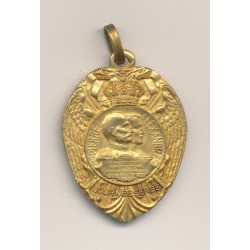 Médaille - Royaume de Serbie - Journée Serbe - Pierre I et Alexandre  - 1916 - cuivre jaune - TTB+