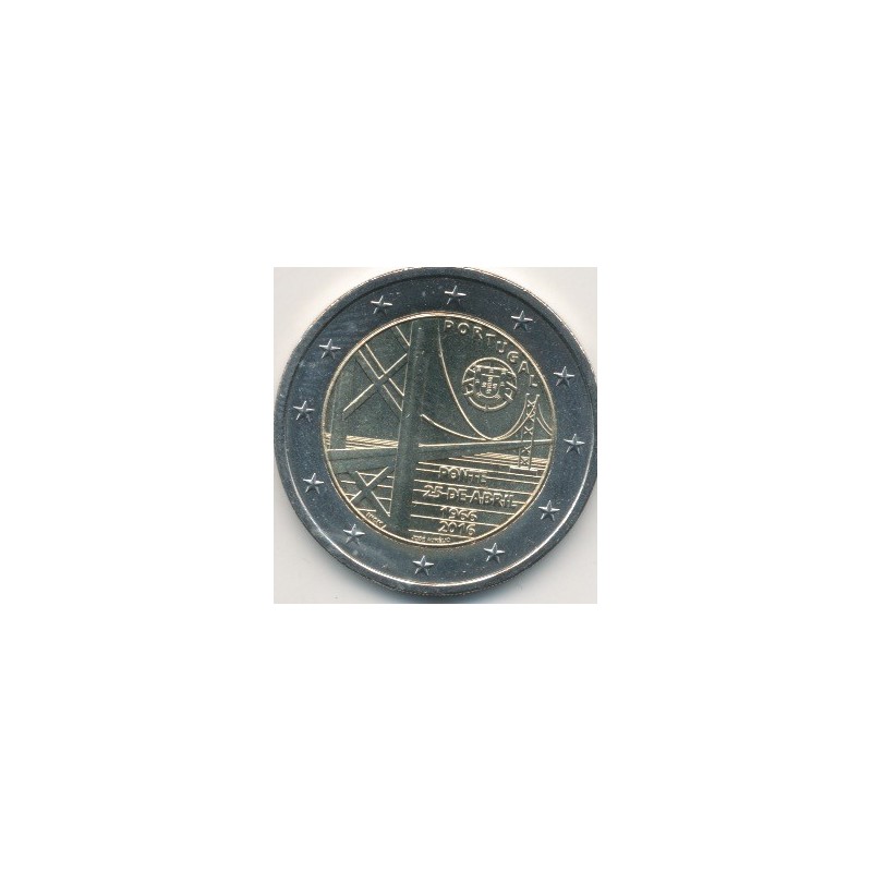 2€ Portugal 2016 - 50e anniversaire pont du 25 avril