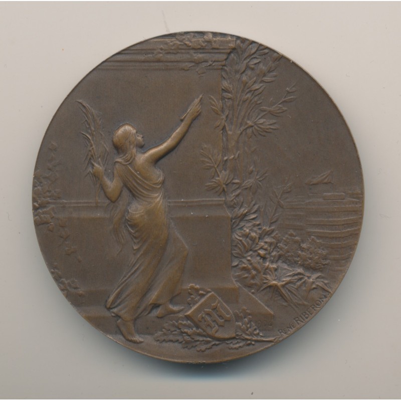 Médaille - Journal Le Matin - par Riberon - bronze - 51mm - TTB+