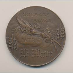 Médaille - Journal Le Matin - par Riberon - bronze - 51mm - TTB+ 2