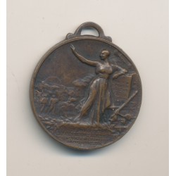 Médaille - Orphelinat d'Arvernes - Chemin de fer des colonies - 1917 - bronze - 30mm - TTB+