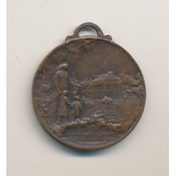Médaille - Orphelinat d'Arvernes - Chemin de fer des colonies - 1917 - bronze - 30mm - TTB+ 2